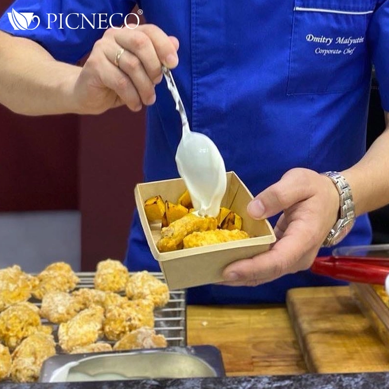 товар Контейнер бумажный 400мл, крафт, серия OneClick (крышка отдельно) OK040